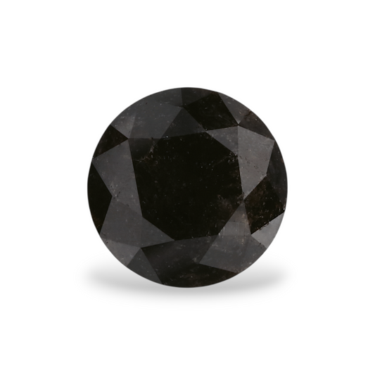 GIA 1.66 Carat Natural Fancy Black Round Diamond SE-6818GN