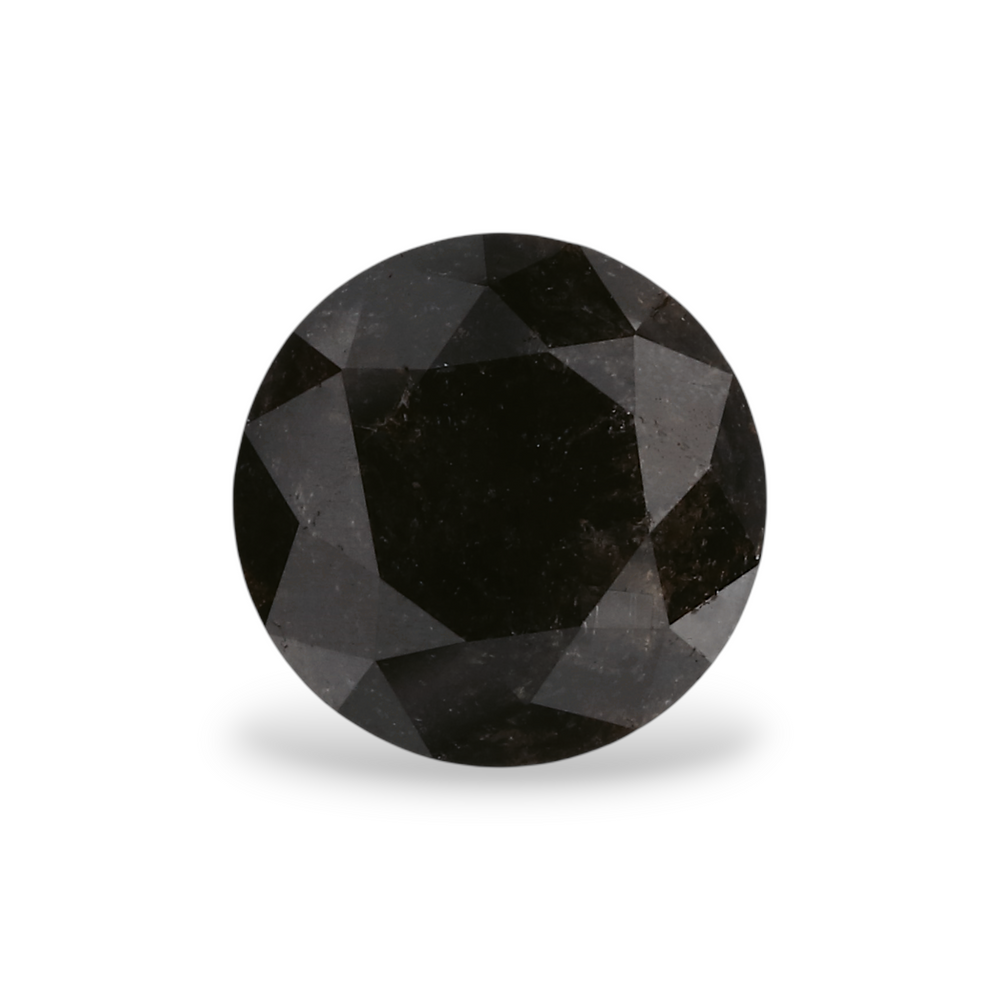 GIA 1.66 Carat Natural Fancy Black Round Diamond SE-6818GN