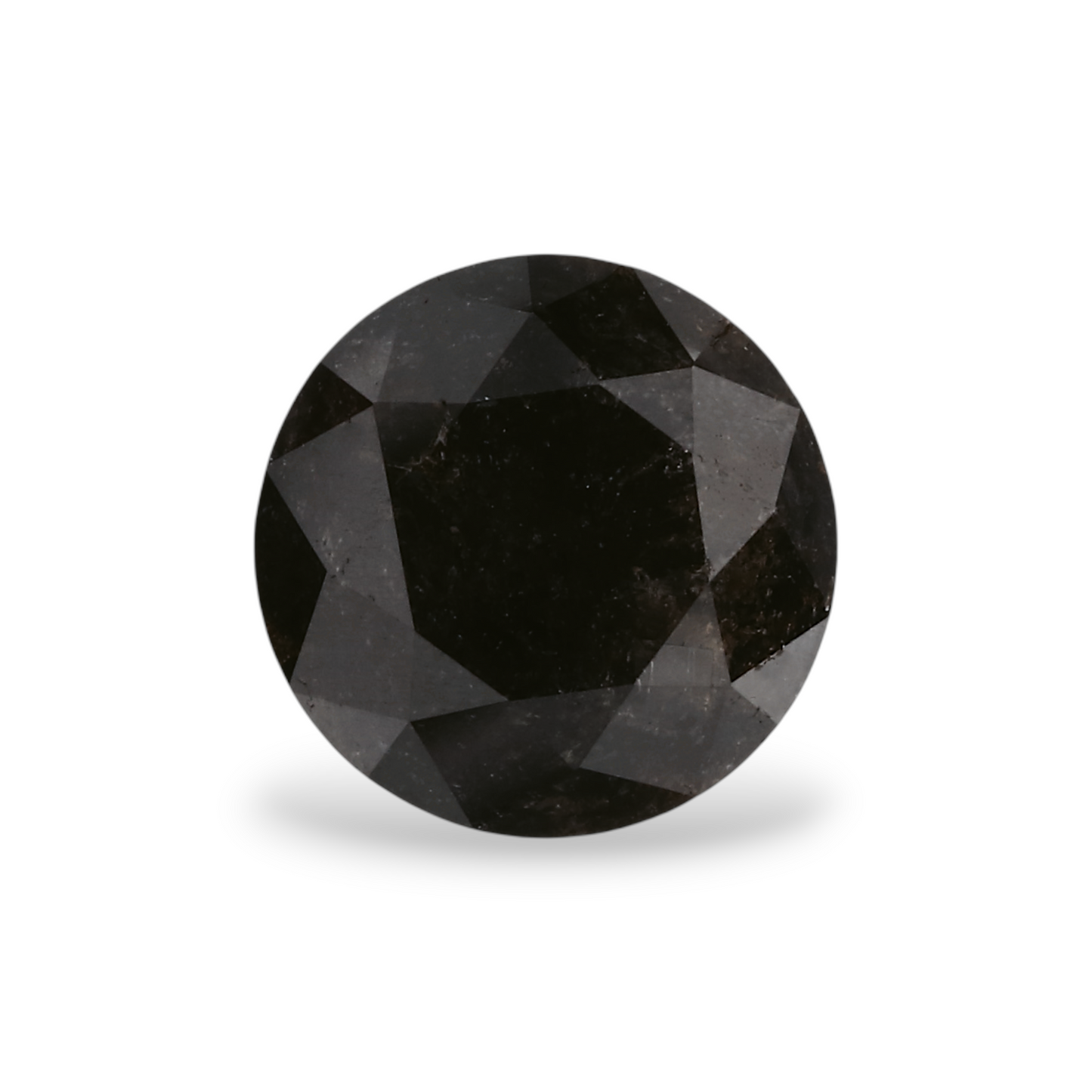 GIA 1.66 Carat Natural Fancy Black Round Diamond SE-6818GN
