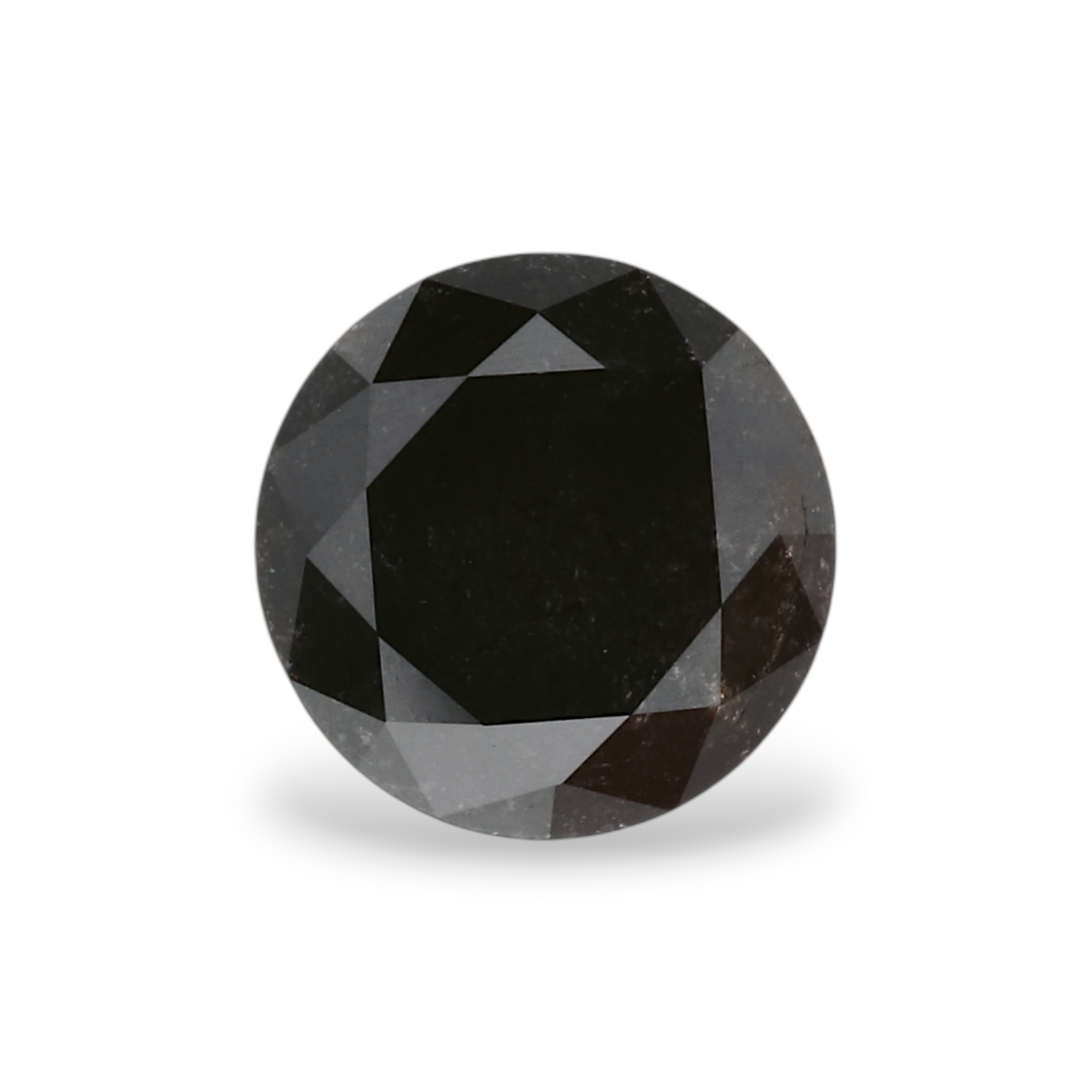 GIA 1.38 Carat Natural Fancy Black Round Diamond SE-6820GN