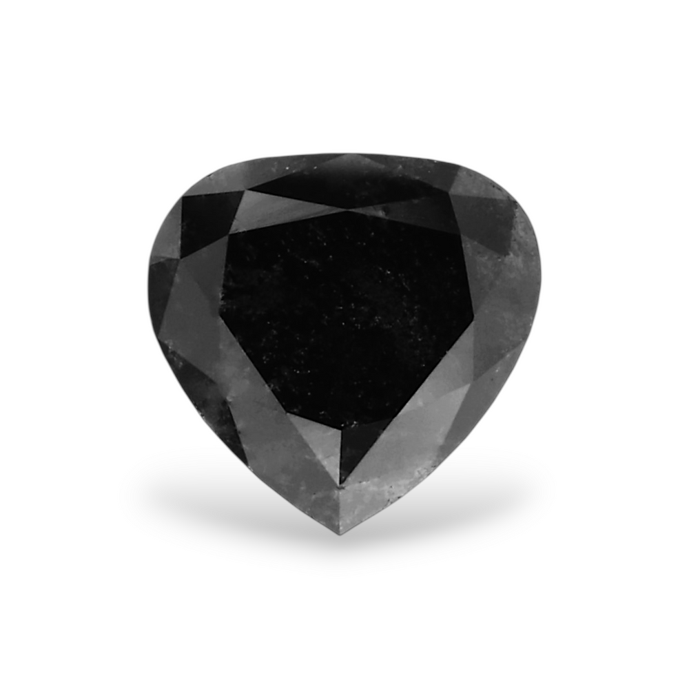 GIA 0.49 Carat Natural Fancy Black Heart Diamond SE-6831GN