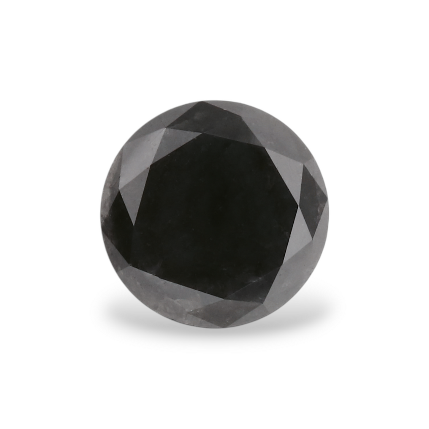 GIA 0.98 Carat Natural Fancy Black Round Diamond SE-6885GN