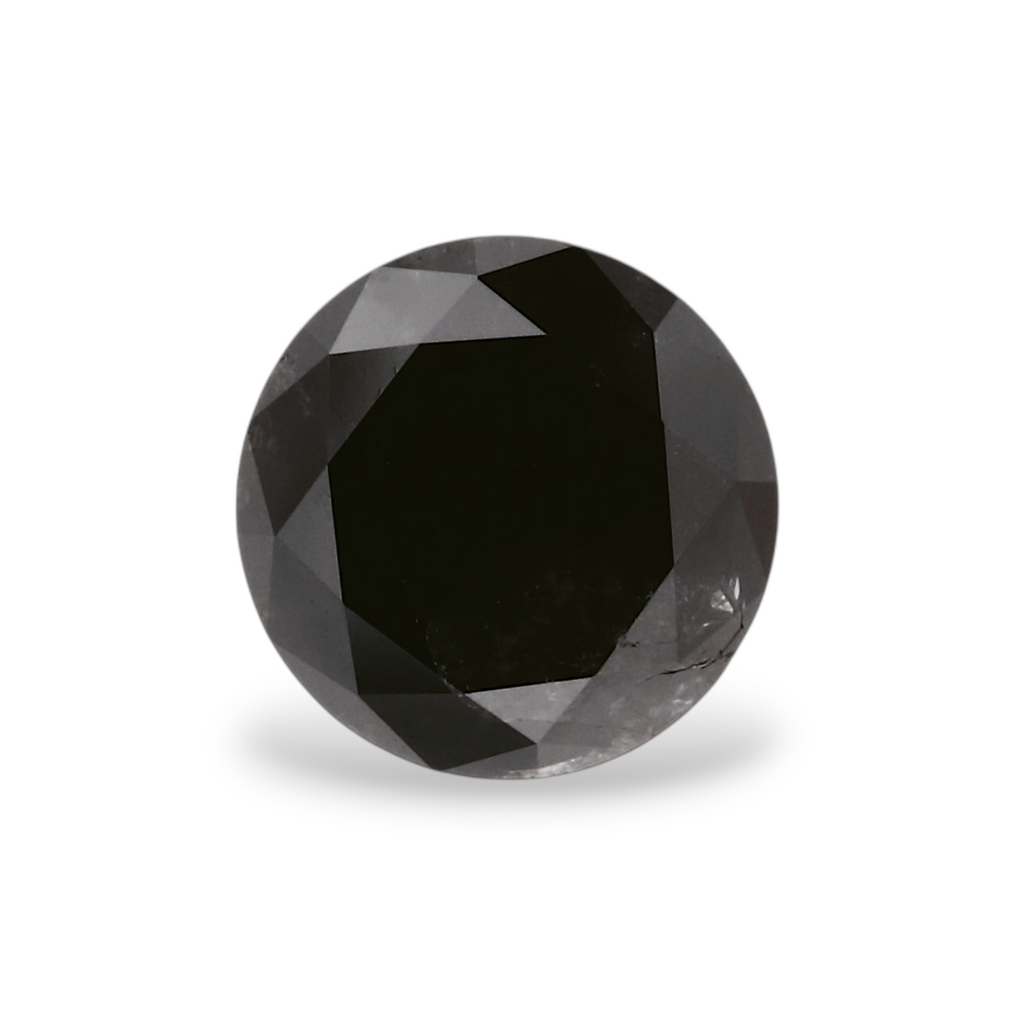 GIA 1.11 Carat Natural Fancy Black Round Diamond SE-6887GN
