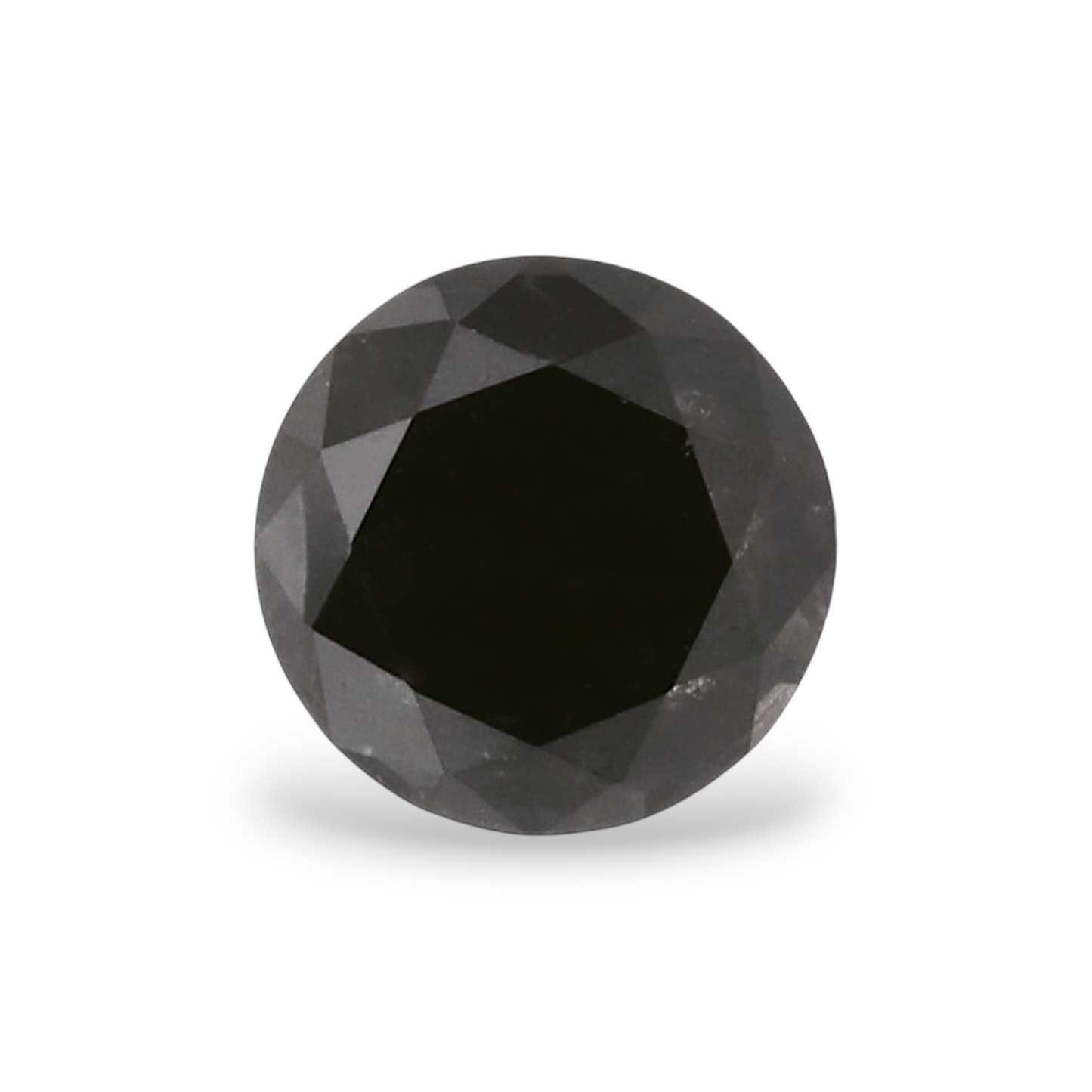 GIA 0.46 Carat Natural Fancy Black Round Diamond SE-6891GN