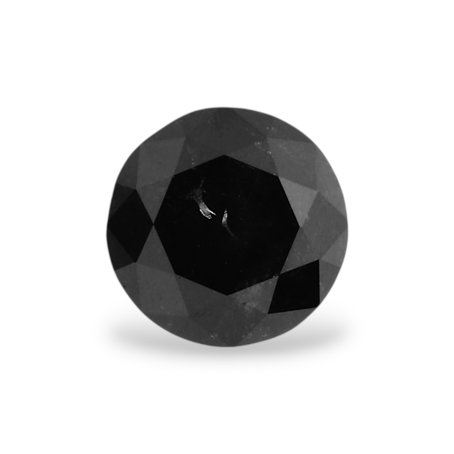 GIA 0.40 Carat Natural Fancy Black Round Diamond SE-6896GN