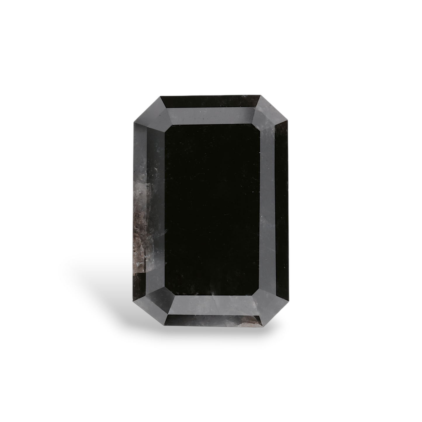 GIA 5.03 Carat Natural Fancy Black Emerald Diamond SE-6950GN