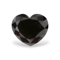 GIA 1.58 Carat Natural Fancy Black Heart Diamond SE-6957GN