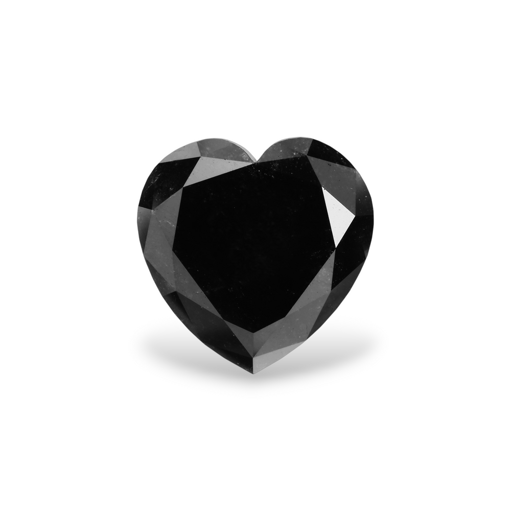 GIA 4.58 Carat Natural Fancy Black Heart Diamond SE-6959GN