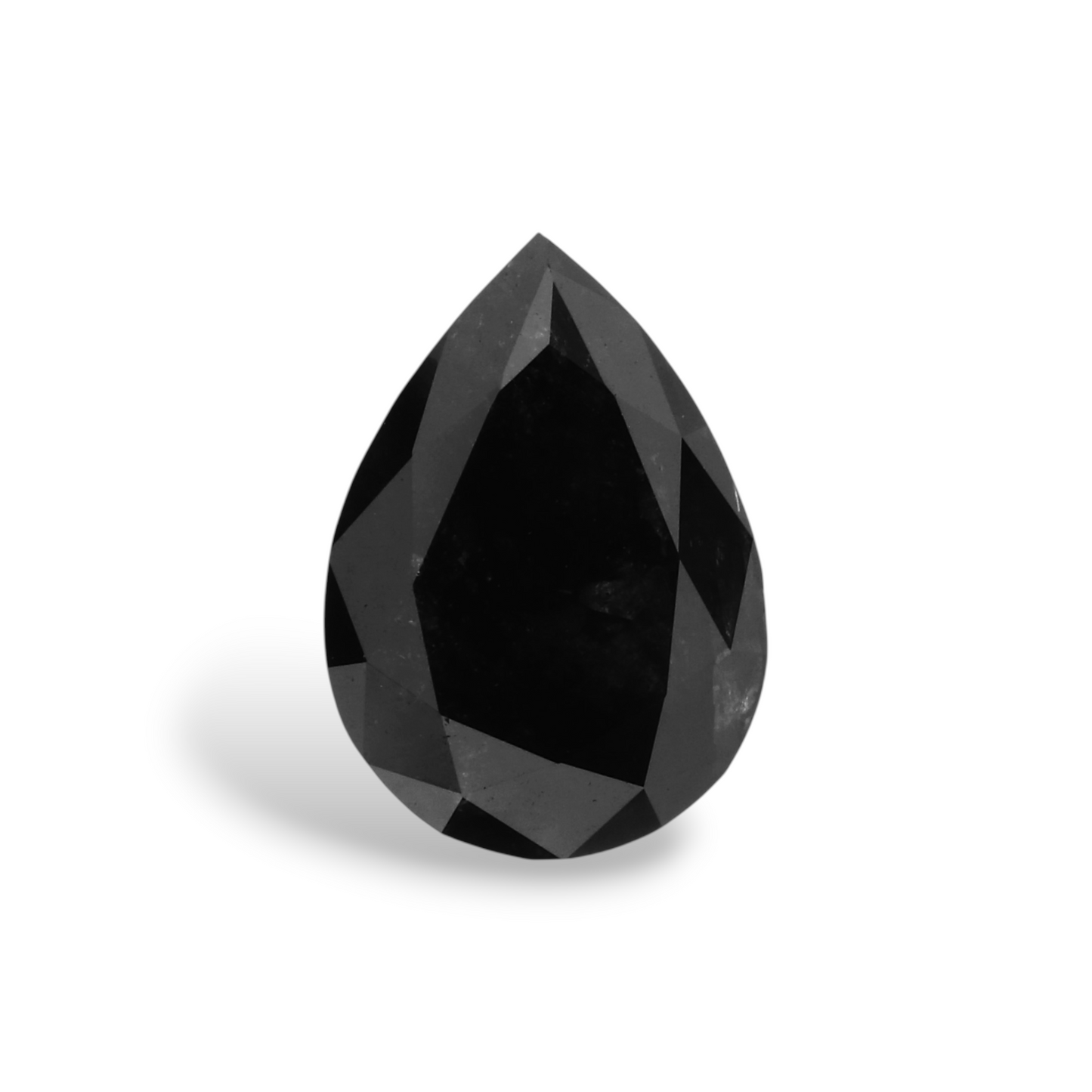 GIA 1.43 Carat Natural Fancy Black Pear Diamond SE-6971GN