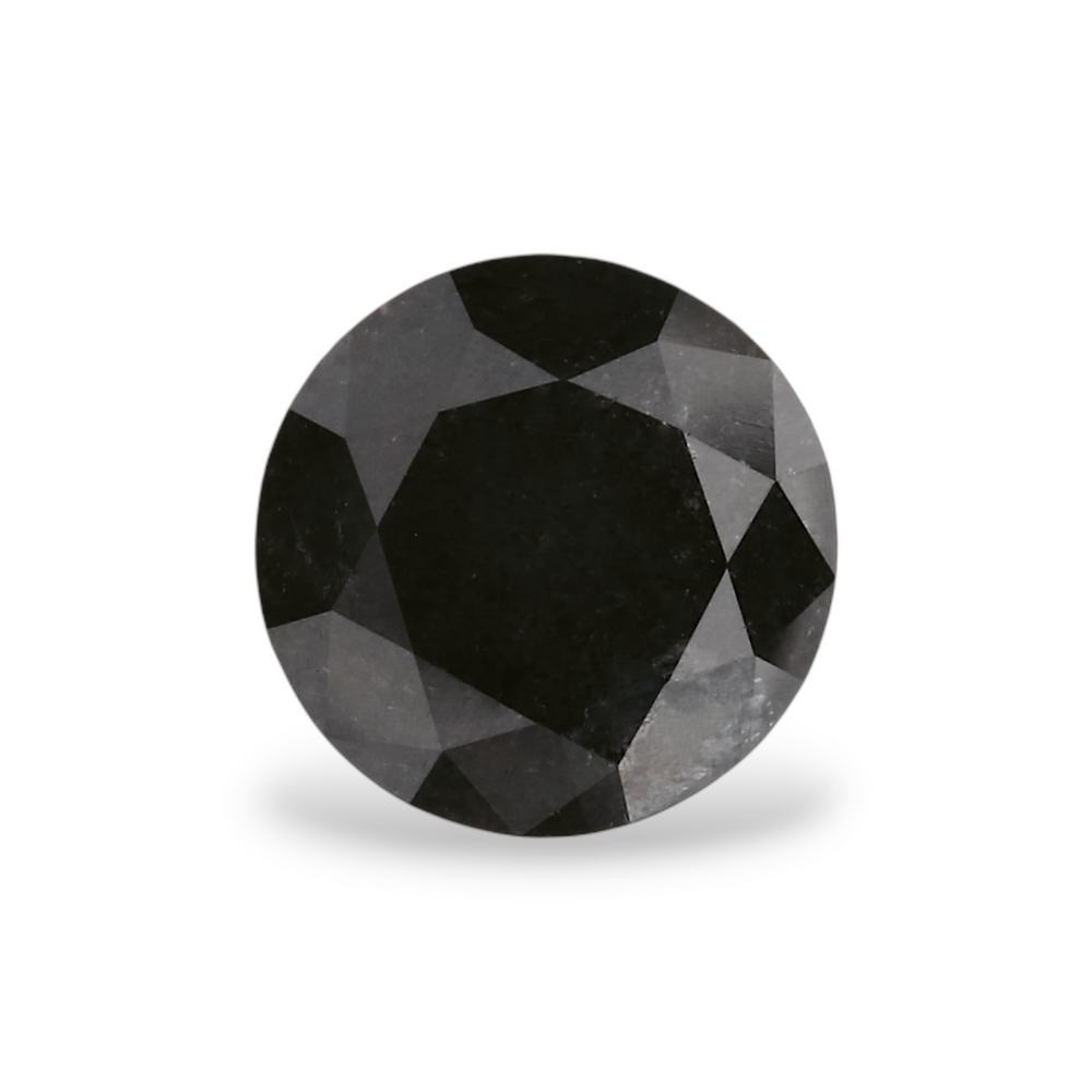 GIA 1.08 Carat Natural Fancy Black Round Diamond SE-6991GN