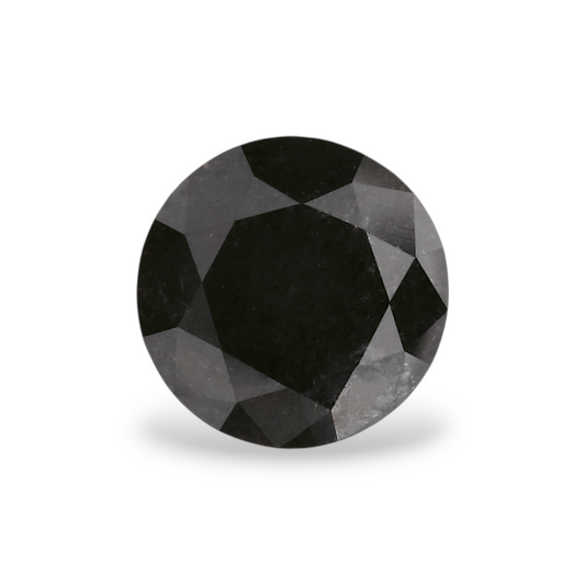 GIA 1.08 Carat Natural Fancy Black Round Diamond SE-6991GN