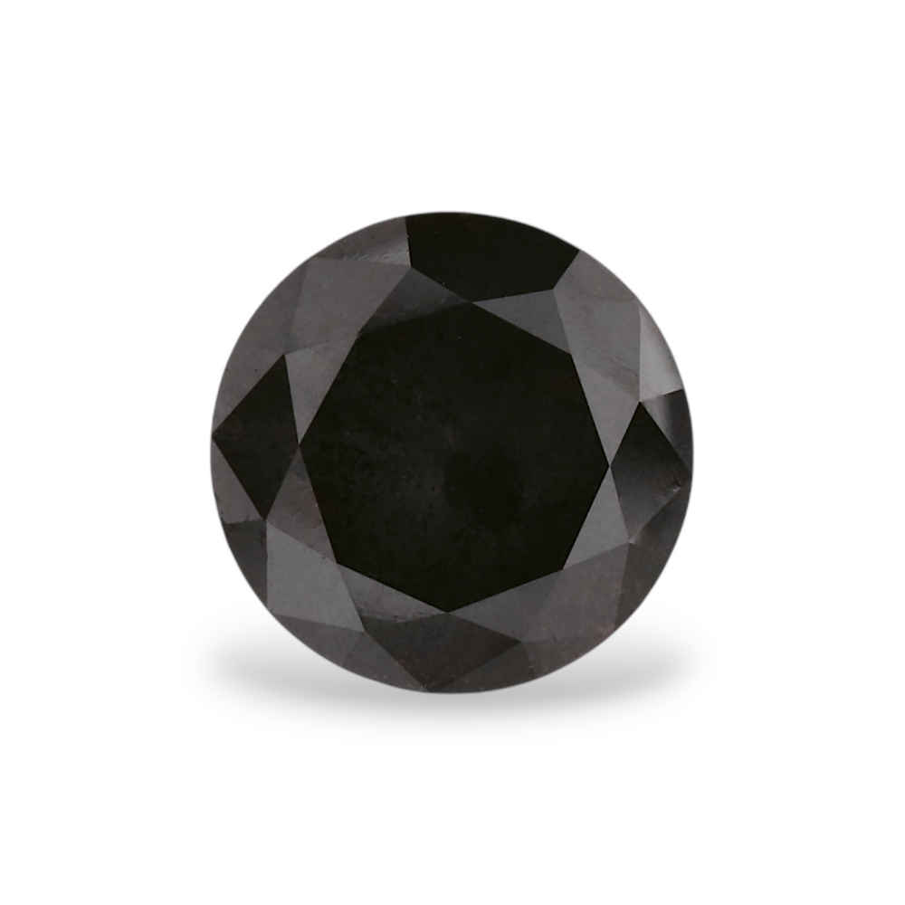 GIA 1.65 Carat Natural Fancy Black Round Diamond SE-6994GN