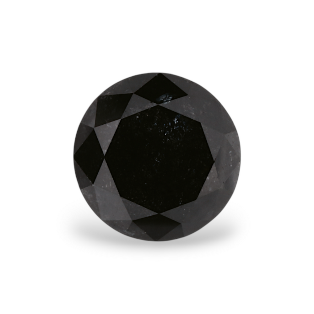 GIA 1.88 Carat Natural Fancy Black Round Diamond SE-6999GN