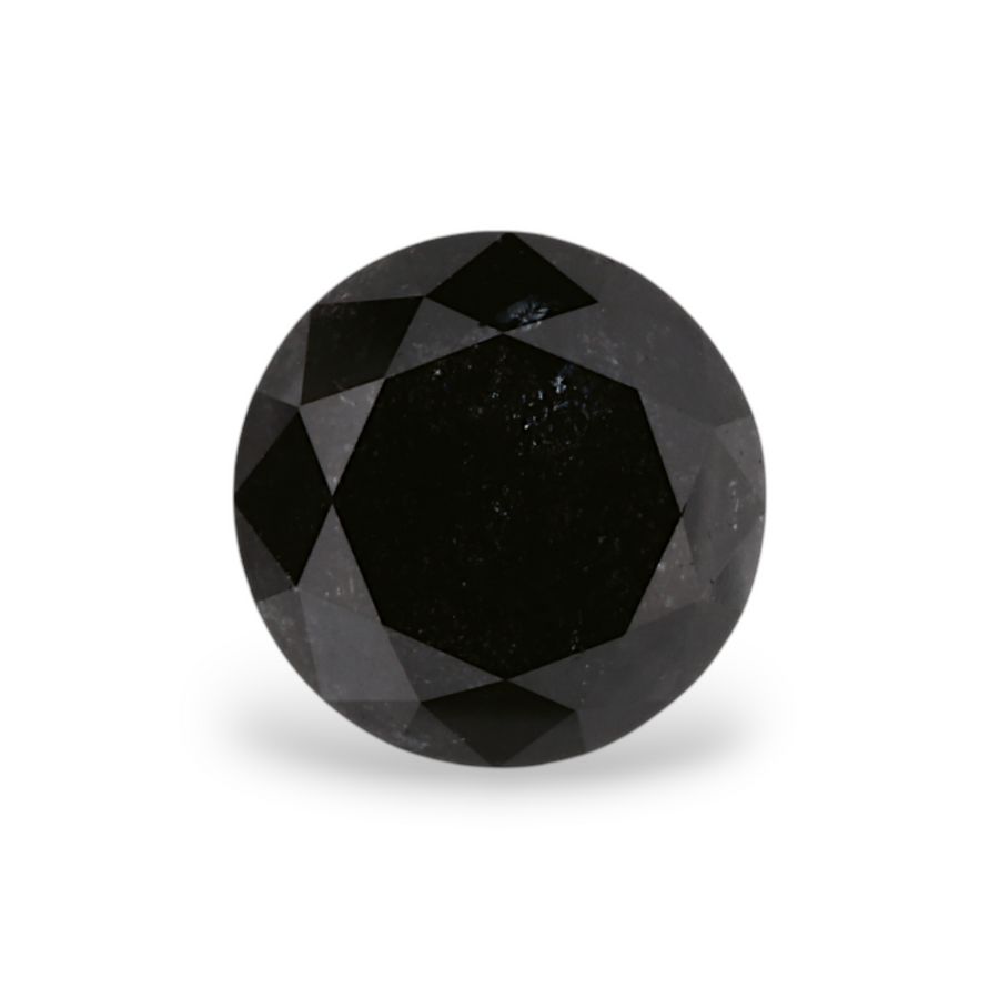 GIA 1.88 Carat Natural Fancy Black Round Diamond SE-6999GN