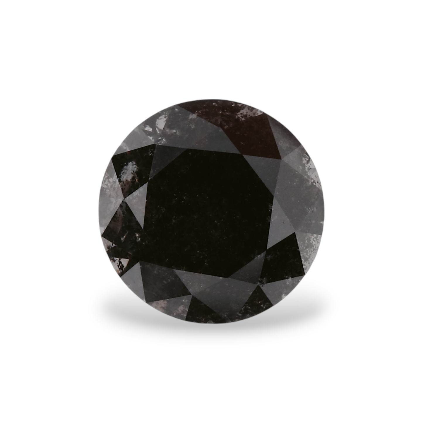 GIA 1.40 Carat Natural Fancy Black Round Diamond SE-7003GN