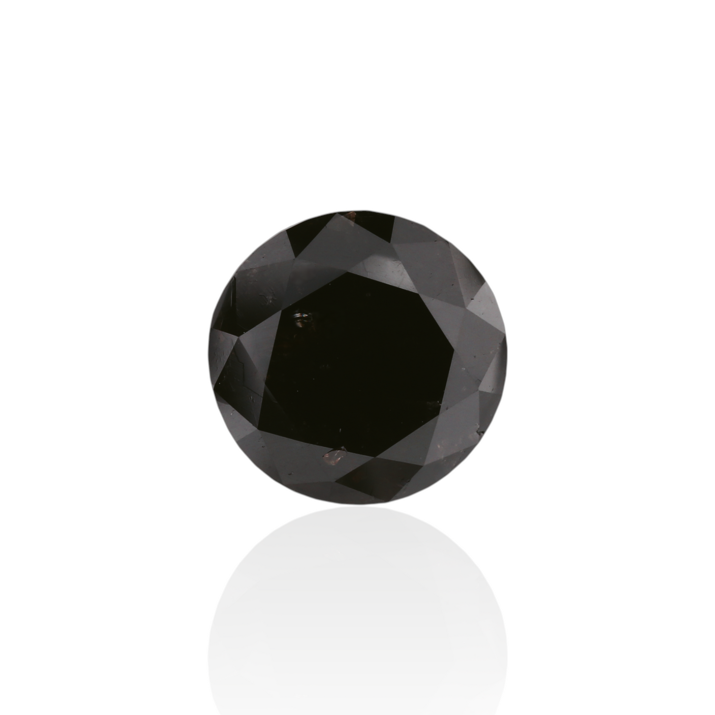 GIA 3.11 Carat Natural Fancy Black Round Diamond SE-7013GN