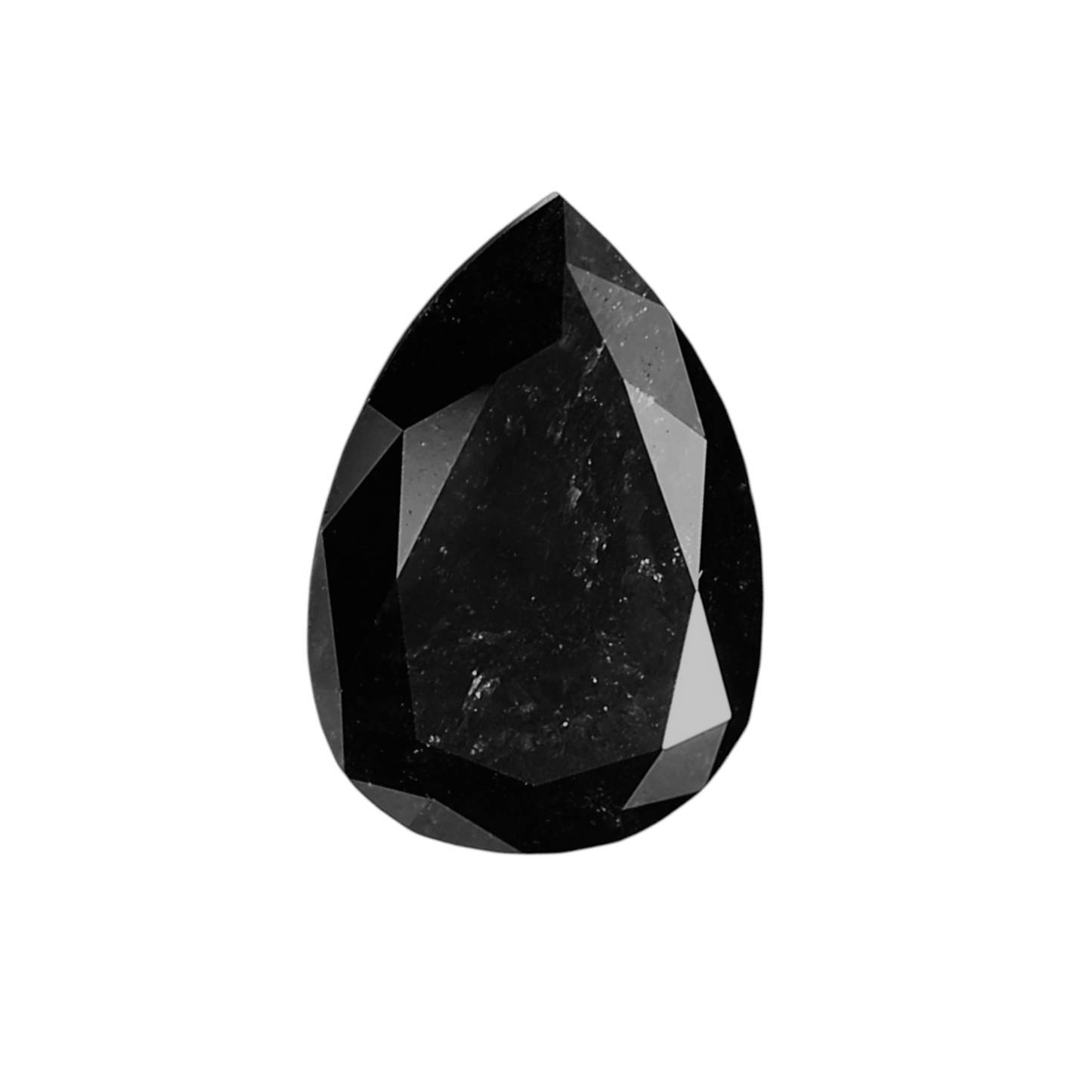 GIA 2.14 Carat Natural Fancy Black Pear Diamond SE-7064GN