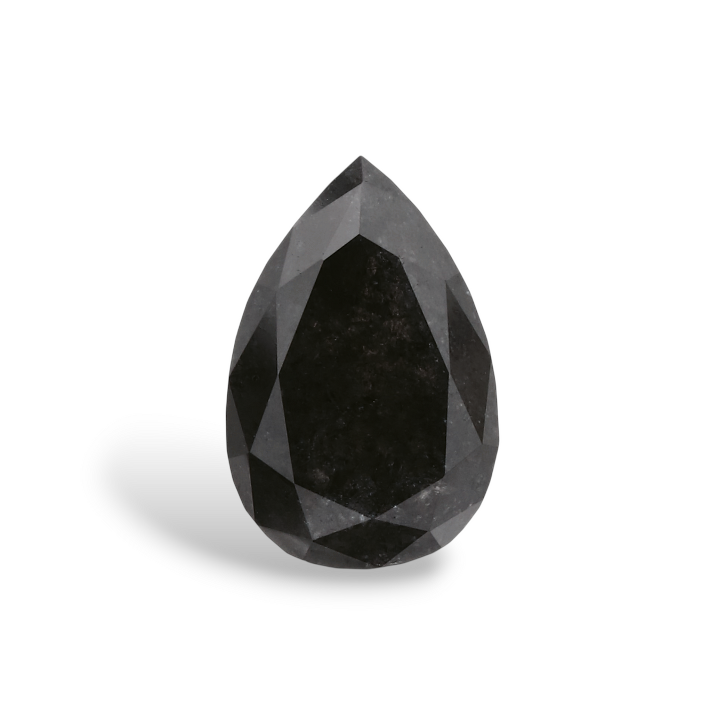 GIA 1.47 Carat Natural Fancy Black Pear Diamond SE-7078GN