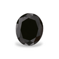 GIA 1.26 Carat Natural Fancy Black Oval Diamond SE-7093GN