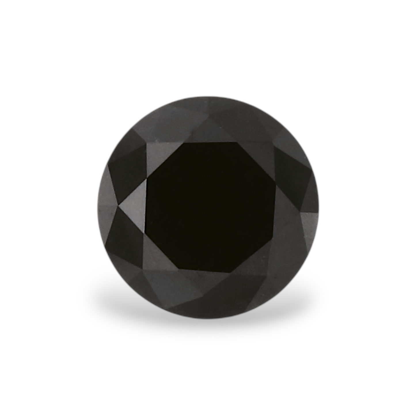 GIA 0.44 Carat Natural Fancy Black Round Diamond SE-7129GN
