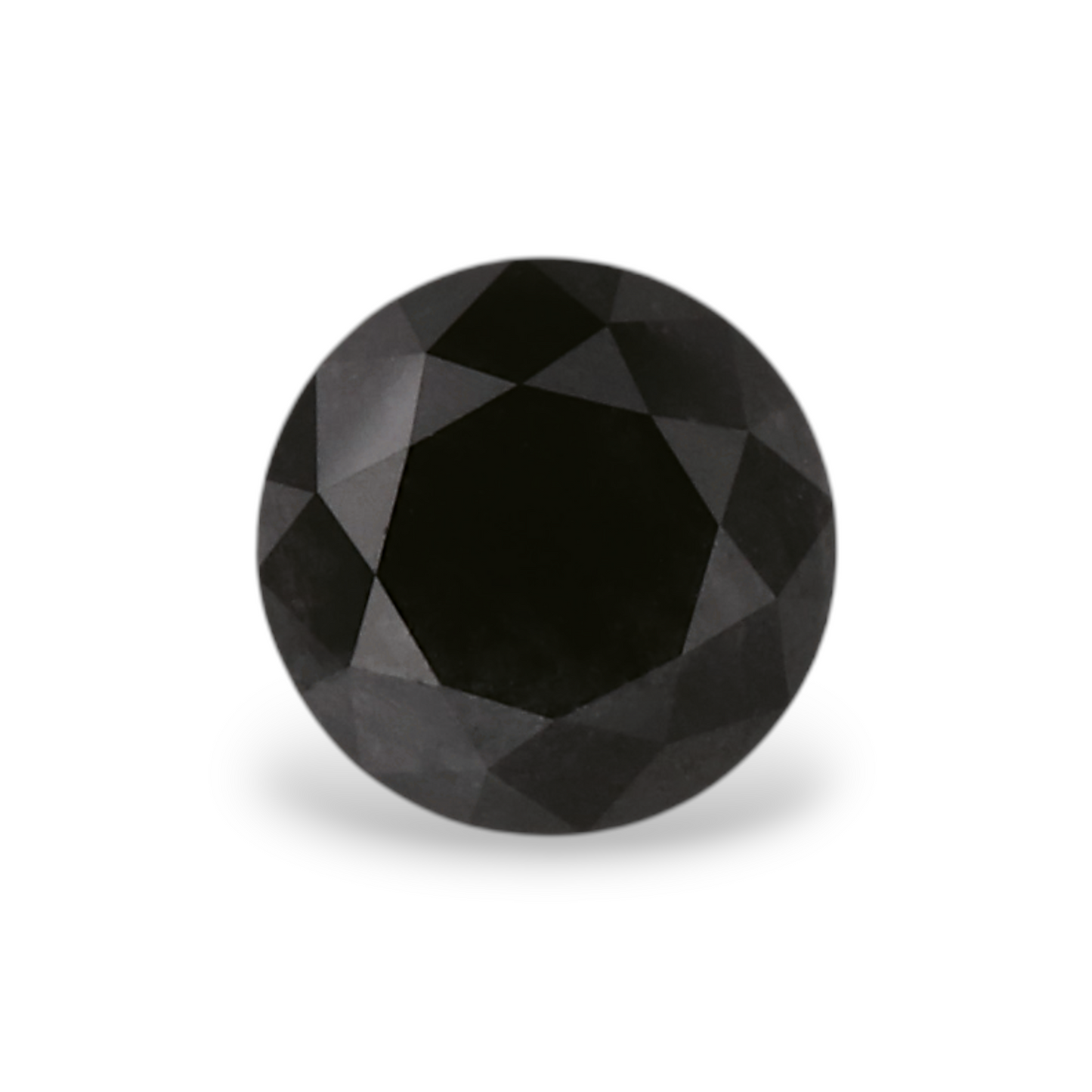 GIA 0.47 Carat Natural Fancy Black Round Diamond SE-7130GN