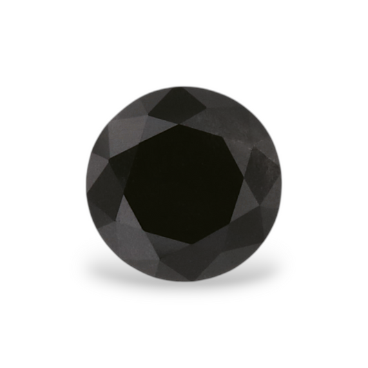 GIA 0.49 Carat Natural Fancy Black Round Diamond SE-7131GN
