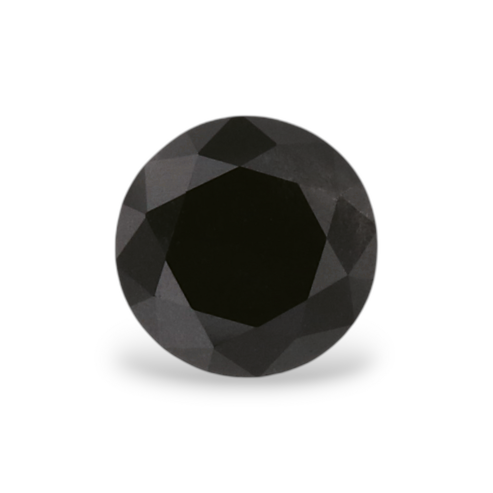 GIA 0.49 Carat Natural Fancy Black Round Diamond SE-7131GN