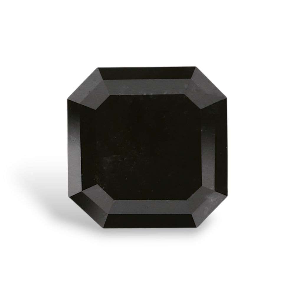 GIA 1.62 Carat Natural Fancy Black Sq emerald Diamond SE-7142GN