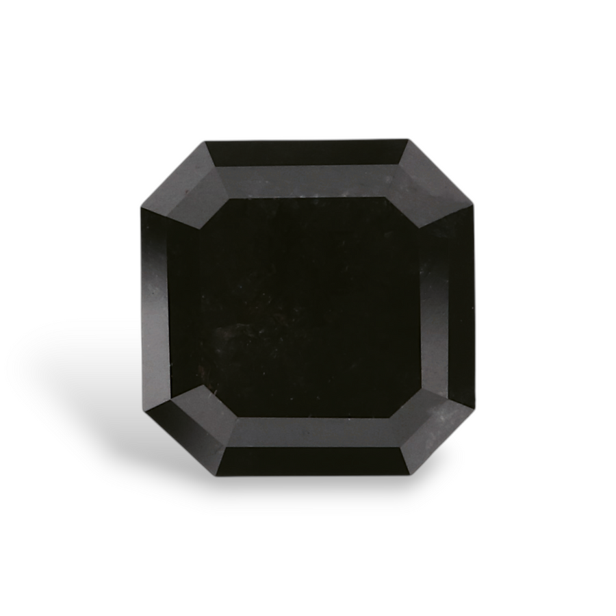 GIA 1.62 Carat Natural Fancy Black Sq emerald Diamond SE-7142GN