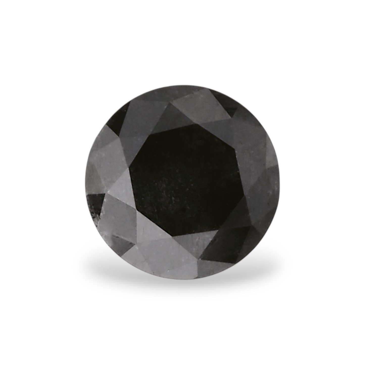 GIA 0.43 Carat Natural Fancy Black Round Diamond SE-7163GN