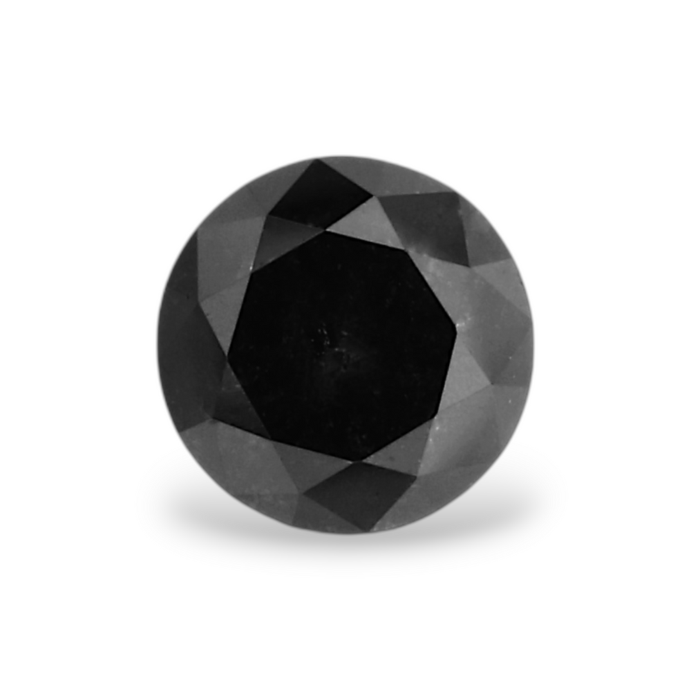 GIA 0.35 Carat Natural Fancy Black Round Diamond SE-7169GN