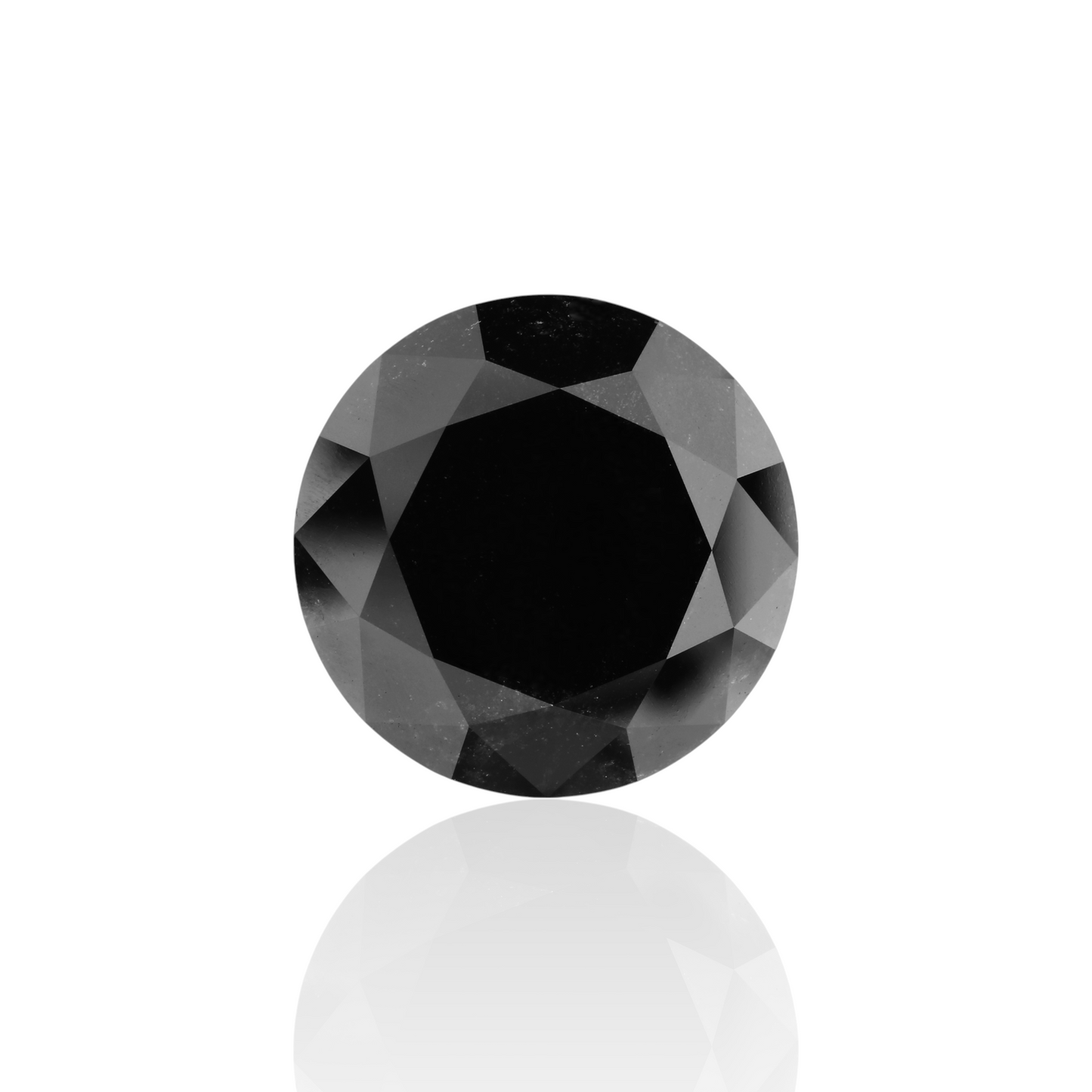 GIA 11.60 Carat Natural Fancy Black Round Diamond SE-7192GNA
