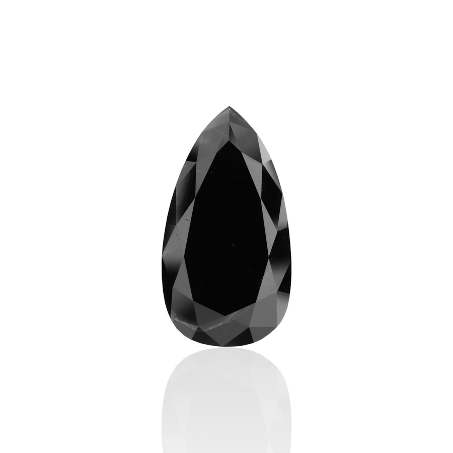 IGI 10.05 Carat Natural Fancy Black Pear Diamond SE-7199IN