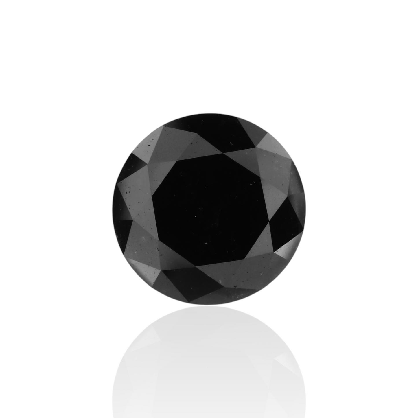 GIA 3.97 Carat Natural Fancy Black Round Diamond SE-7203GNA