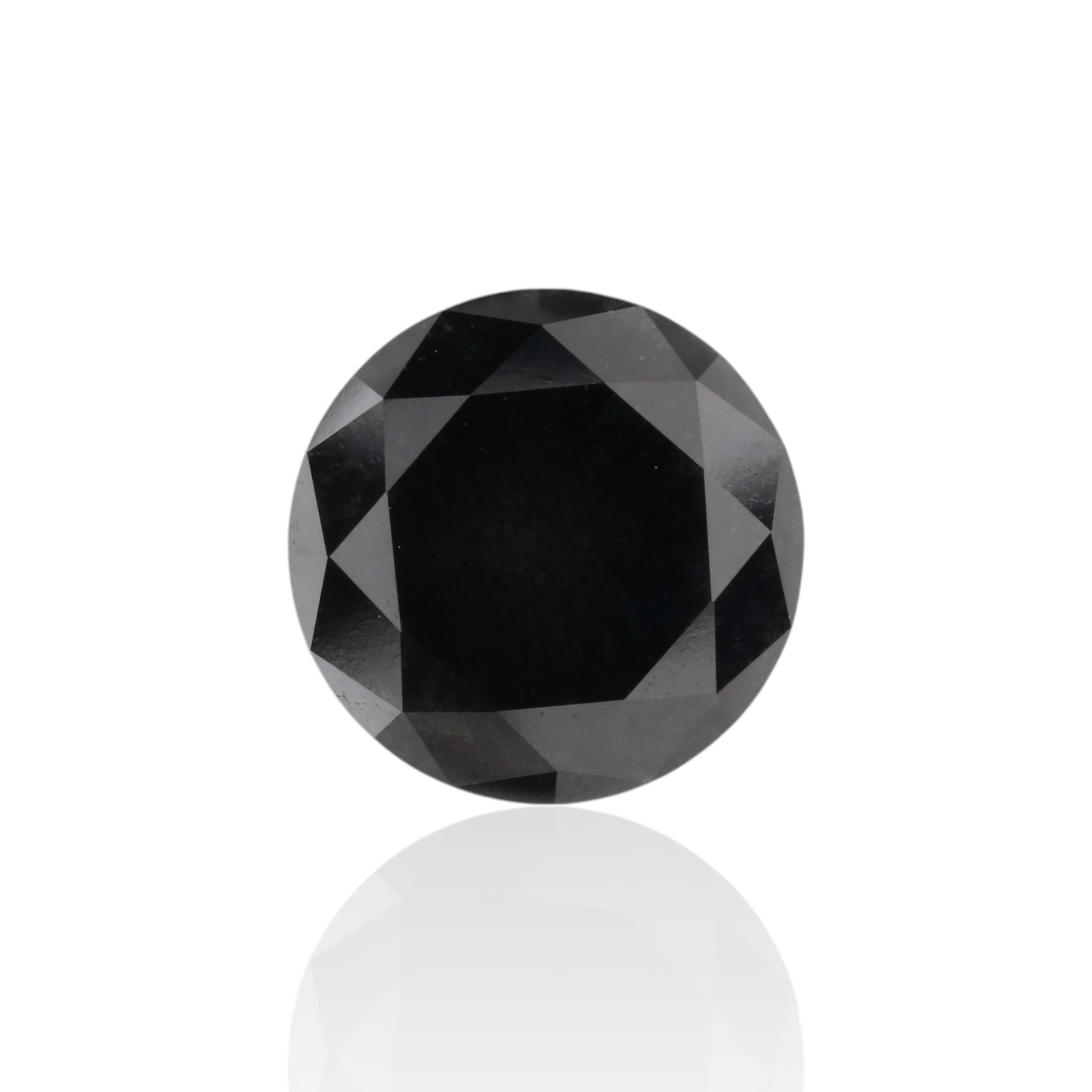 GIA 3.97 Carat Natural Fancy Black Round Diamond SE-7205GNA