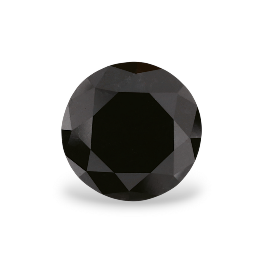 GIA 1.99 Carat Natural Fancy Black Round Diamond SE-7207GNA