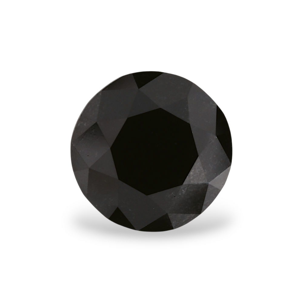GIA 1.70 Carat Natural Fancy Black Round Diamond SE-7209GNA