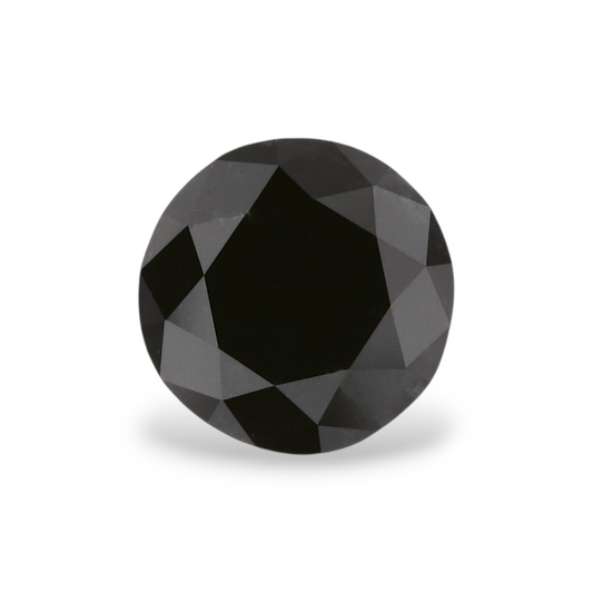GIA 1.08 Carat Natural Fancy Black Round Diamond SE-7218GNA