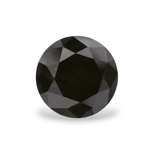 GIA 1.09 Carat Natural Fancy Black Round Diamond SE-7237GNA