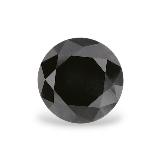 GIA 1.04 Carat Natural Fancy Black Round Diamond SE-7238GNA