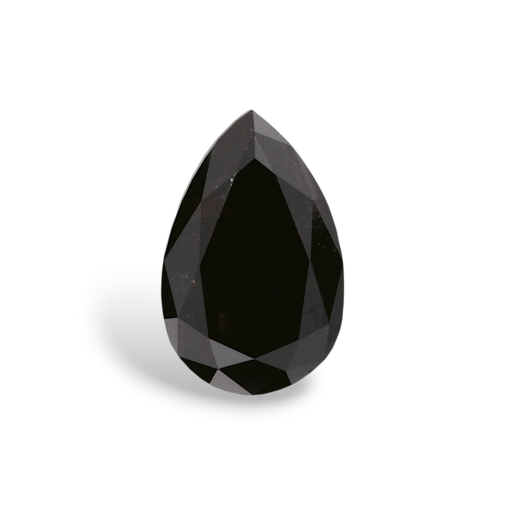 GIA 1.78 Carat Natural Fancy Black Pear Diamond SE-7245GNA