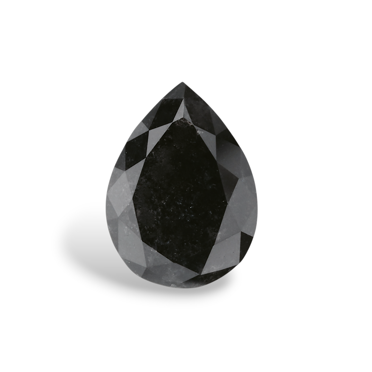 GIA 1.35 Carat Natural Fancy Black Pear Diamond SE-7248GNA