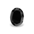 GIA 4.44 Carat Natural Fancy Black Oval Diamond SE-7251GNA