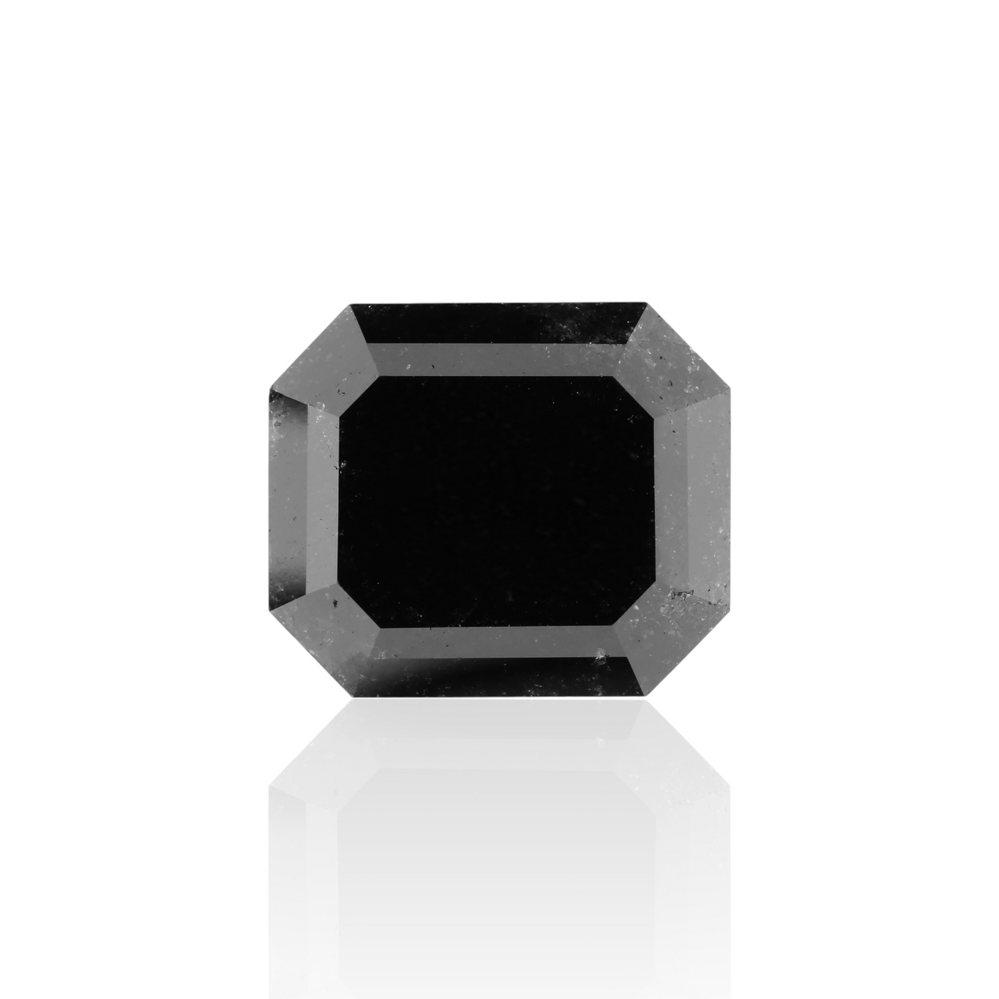 GIA 10.57 Carat Natural Fancy Black Emerald Diamond SE-7258GNA
