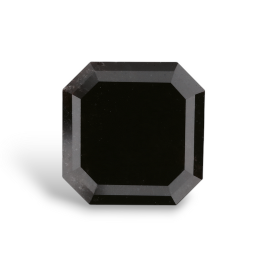GIA 2.49 Carat Natural Fancy Black Sq emerald Diamond SE-7264GNA