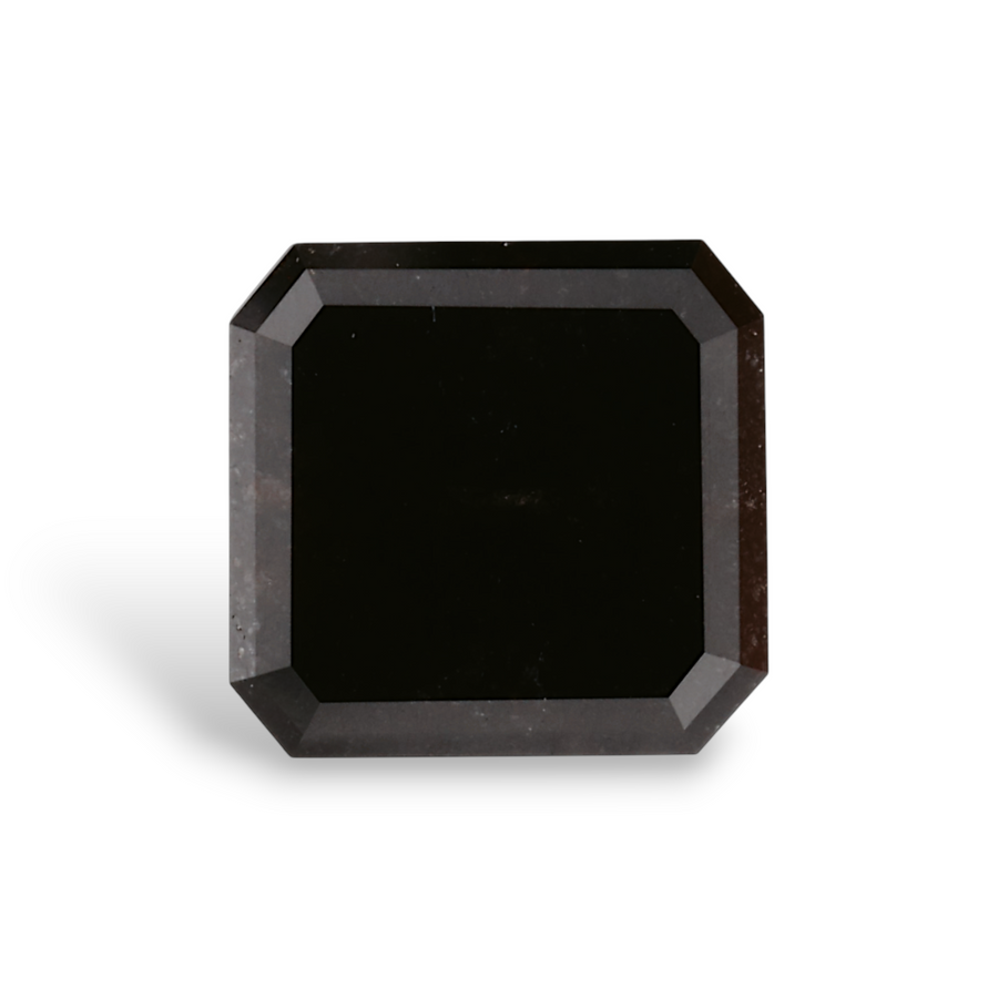 GIA 1.72 Carat Natural Fancy Black Sq emerald Diamond SE-7267GNA