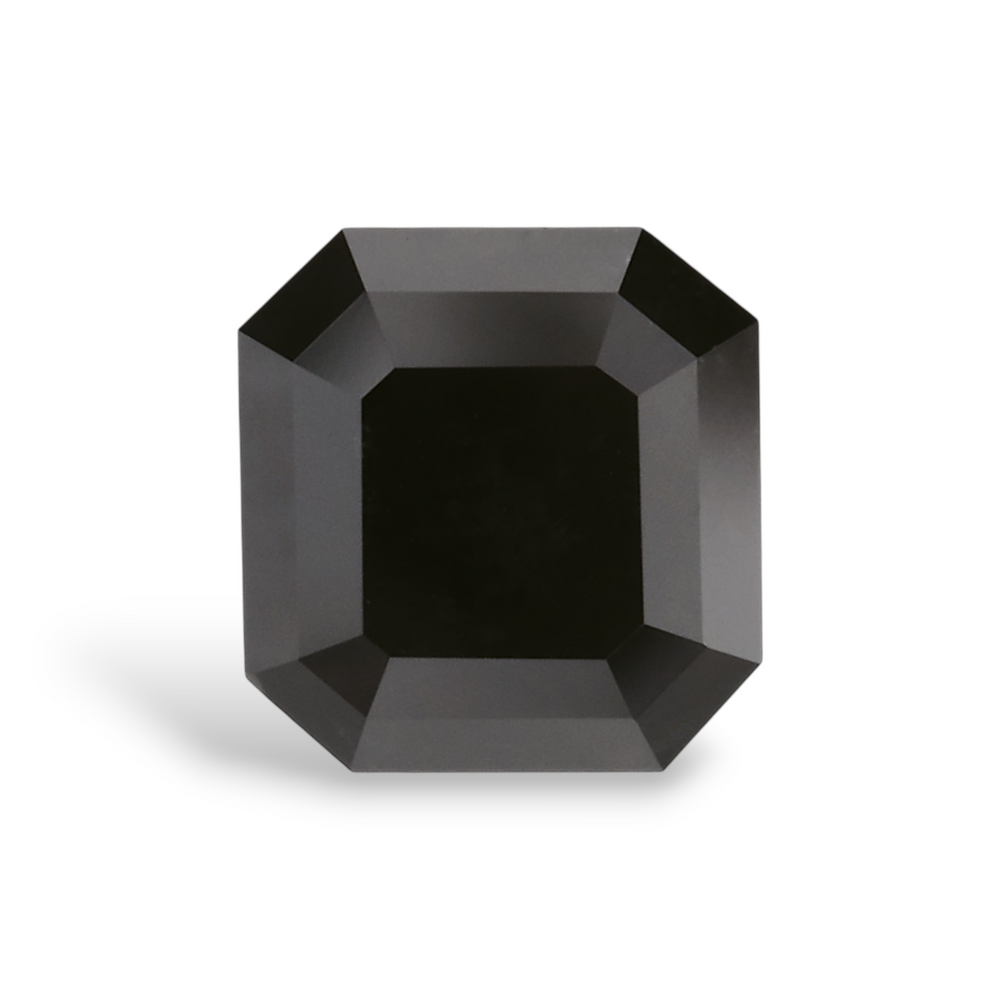 GIA 1.18 Carat Natural Fancy Black Sq emerald Diamond SE-7270GNA