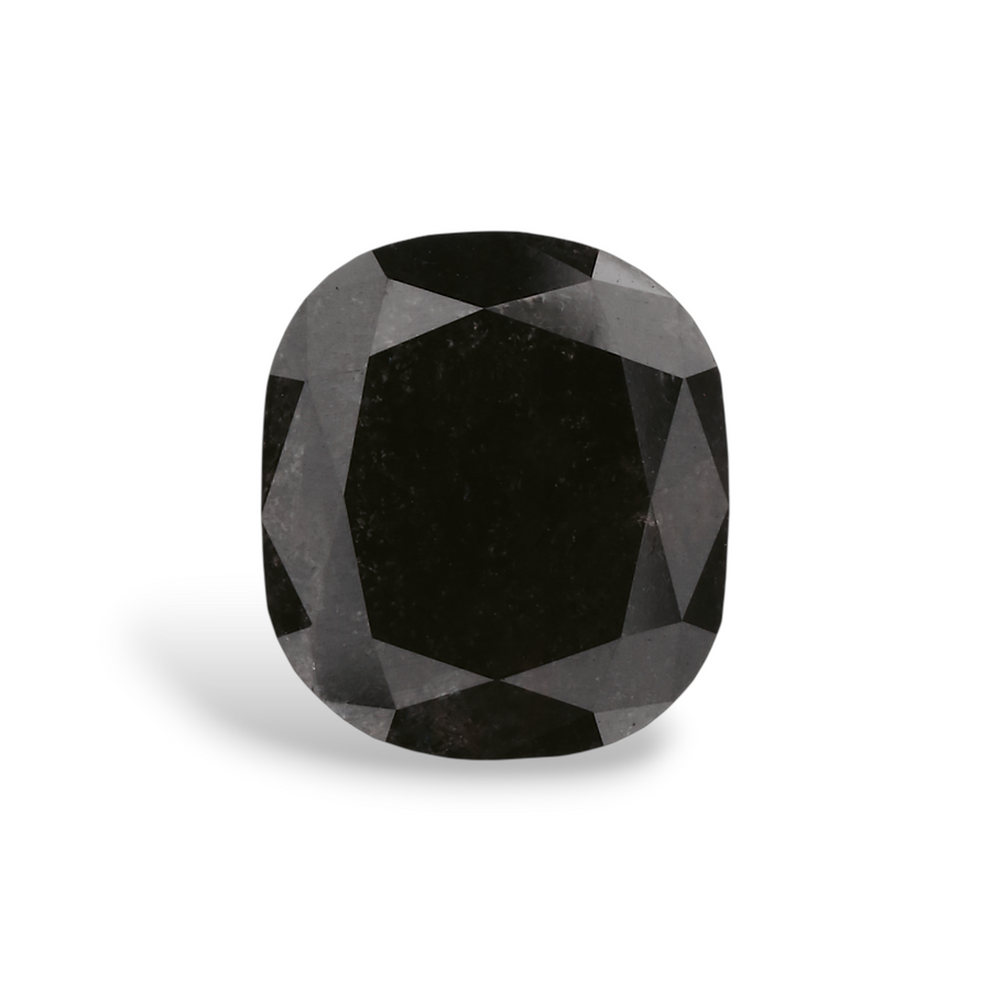 GIA 2.22 Carat Natural Fancy Black Cushion Diamond SE-7282GNA