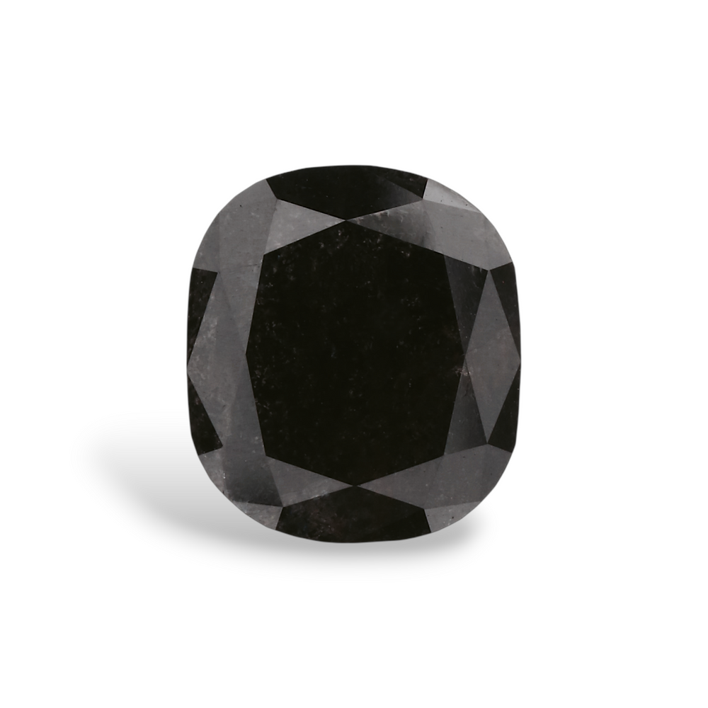 GIA 2.22 Carat Natural Fancy Black Cushion Diamond SE-7282GNA