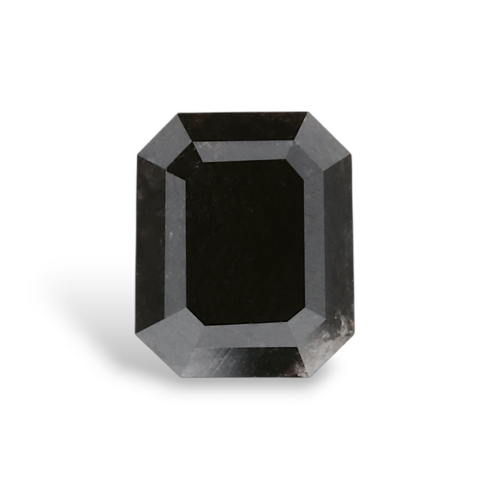 GIA 1.38 Carat Natural Fancy Black Emerald Diamond SE-7290GNA